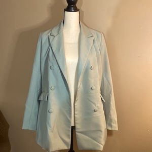 Mint green blazer